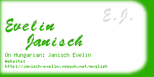 evelin janisch business card